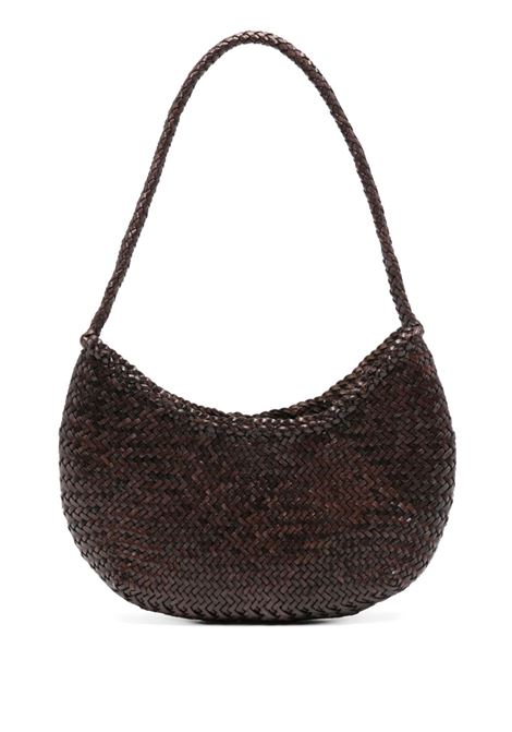 Dark brown nova luna shoulder bag dragon diffusion - women